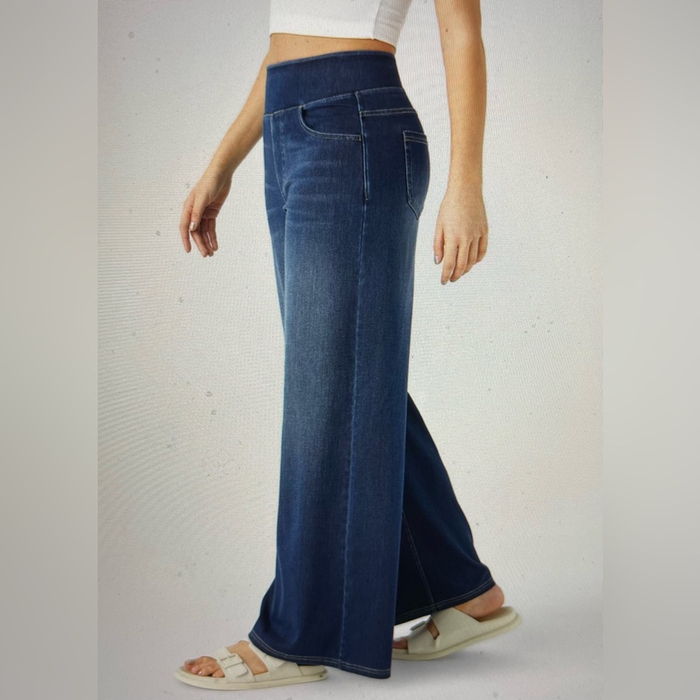 HALARA Flex High Waisted Pockets Baggy Wide Leg Jeans NWT Sz LP